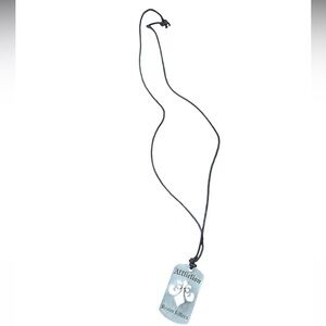 Affliction Black and Silver Pendant Necklace